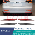 Model 3 nyuma bumper tafrija OEM 1077406-00-f 1077407-00-f